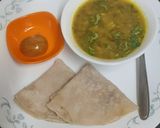 A picture of step 3 of Chilkewali moong dal curry.