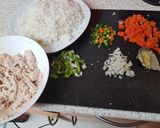 A picture of step 1 of My Chilli Chicken Fried Rice. 😘.