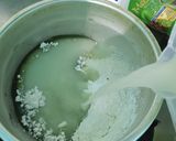 Foto langkah ke 2 dari resep Puding matcha cincau.