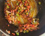 A picture of step 4 of Schezwan Fried Rice.