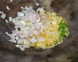 A picture of step 2 of Masala Aloo Bread Toast In10 Minutes/ Open Bread Toast With Spicy Mash Potato for Monsoon.