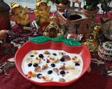 A picture of step 6 of Kesar pista mousse.