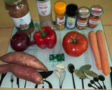 A picture of step 1 of Spanish (vegan) lentils.