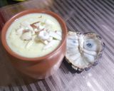 A picture of step 4 of Kesar sitaphal basundi.