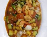 รูปขั้นตอนการทำที่ 5 ของ กุ้งผัดเปรี้ยวหวาน