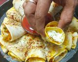 A picture of step 3 of Stuffed Roties with a twist.