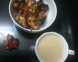 A picture of step 7 of Jhatapat paneer skewer.