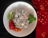 A picture of step 2 of Hung curd salad.