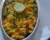 A picture of step 7 of Dalia upma (lapsi upma).