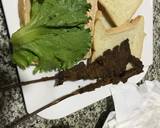 Suya sandwich and orange banana smoothie recipe step 1 photo