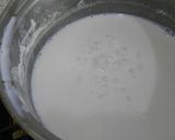 A picture of step 2 of Sago jaggery pudding with parpul rice ball.