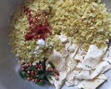 A picture of step 3 of Papad-Poha.