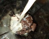 A picture of step 2 of Chocolate milkshake.