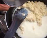 A picture of step 2 of Paneer -rice laddu.