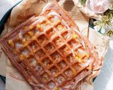 รูปขั้นตอนการทำที่ 9 ของ 🧇🥥🌽 ขนมคลีน Waffle บ้าบิ่น มะพร้าวน้ำหอม ข้าวโพดหวาน ไม่มีน้ำตาล 😋