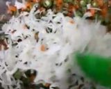 A picture of step 3 of Restaurant style egg fried rice.