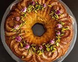 A picture of step 8 of Gulab jambun cake.