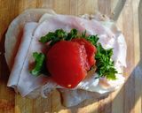 Foto del paso 3 de la receta: Mini pizzetas de pollo a la salsa rosa 🩷