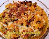 Foto del paso 5 de la receta: Espirales de colores gratinados con toque picante