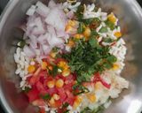 A picture of step 3 of Seasonal Bhel.