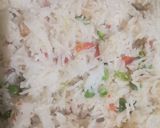 A picture of step 4 of Vegetable Rice.
