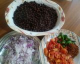 A picture of step 1 of Black chana chat.