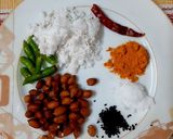 নারকেল ও বাদাম দিয়ে লালশাক ভাজি রেসিপির ধাপ 1 ছবি