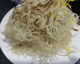 Hình bước làm 1 của món Bì cuốn chay