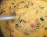 A picture of step 6 of Okra Kadhi.