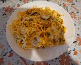 Zöldsèges,gombàs spagetti sütőben sütve 🍜🍜🍜 recept fázis 9 fotója