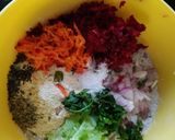 A picture of step 1 of Ragi quinoa masala roti.