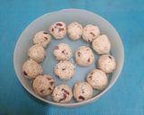 A picture of step 7 of Peanut Ladoo With Cranberries - Easy To Enjoy Avidly Indian Dessert (Vrat Special).
