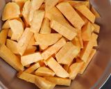 A picture of step 1 of Air Fryer Sweet Potato Cakes.