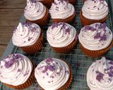 A picture of step 10 of Ube cupcakes.