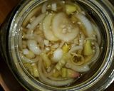 A picture of step 3 of Dad's Cucumbers and Onions.