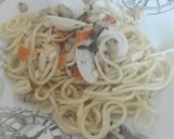 Foto del paso 9 de la receta Pasta con almejas y gambas