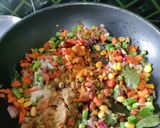 A picture of step 2 of Veggie Masala Poha/Flattered Rice.