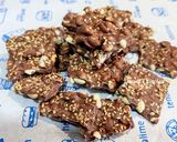 A picture of step 5 of Chocolate Peanut Chikki.