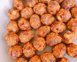 A picture of step 1 of Yam balls.