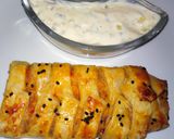 A picture of step 11 of Puff chicken bread.