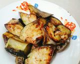 Hình bước làm 1 của món Cà tím chiên tỏi ớt(món chay)