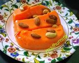A picture of step 6 of Coconut Custard Halwa.