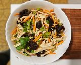 A picture of step 9 of Spicy Cold Tofu Skin Salad (Liángbàn Dòufupí - 拌豆腐皮).