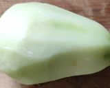 A picture of step 1 of Chow Chow chutney.