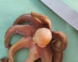 A picture of step 3 of Octopus Carpaccio.