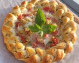Une image de l'étape 7 de Tarte Tomates Courgettes Mozza.