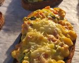 Sonkás, kukoricás, hagymás grillezett melegszendvics (vegán) recept fázis 5 fotója