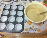 A picture of step 3 of Vanilla red velvet cupcakes.