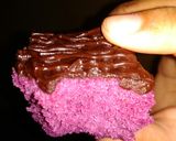 Foto langkah ke 8 dari resep Brownies Ungu 3 telur Kukus.