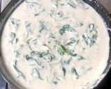Foto langkah ke 3 dari resep Salmon with Creamy Cheese Spinach.